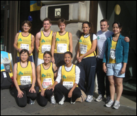 Whittington runners before the 10km run